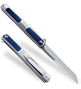 Cool Pocket Knife for Men, Camping Knife with 3.5” Stainless Steel Blade,Slim Survival Knife with...