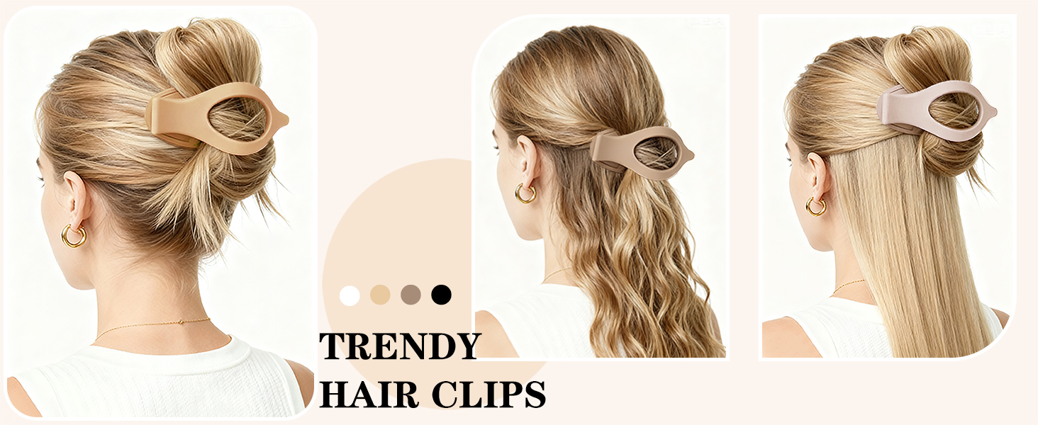 Flat Hair Clips for Women