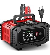 20-Amp Car Battery Charger, 12V/20A and 24V/10A LiFePO4,Lead-Acid(AGM/Gel/SLA) Automatic Smart Tr...