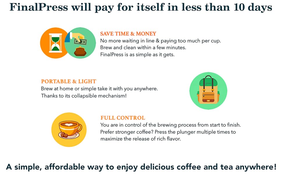 cafetera café frío prensa francesa tetera Colador de té Infusor de té Viaje copa Portátil de filtro