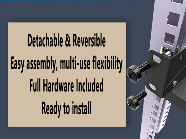 1U 10 inches deep server rack shelf