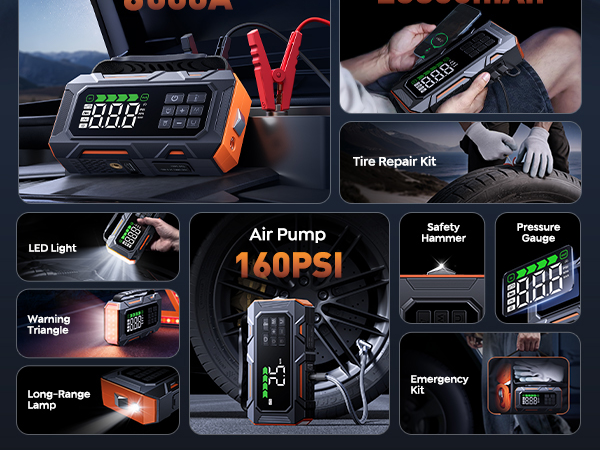 TREKURE Car Battery Jump Starter 