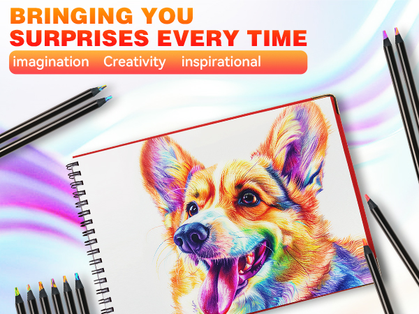 rainbow pencils