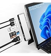 Surface Pro 9 Accessories, Surface Pro 9 Docking Station with 4K HDMI, USB-C Thunderbolt 4 (Displ...