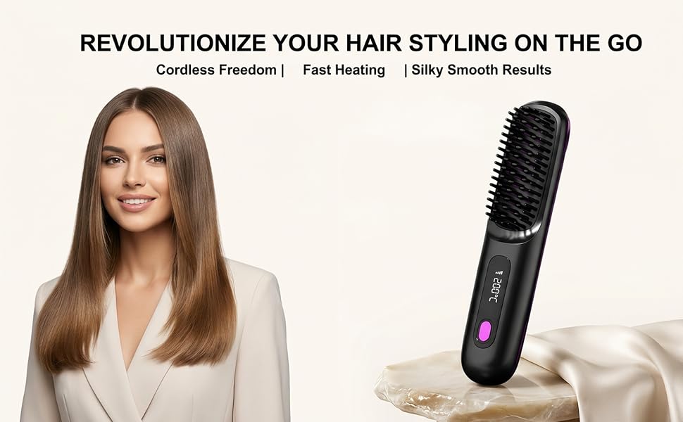 Portable hair straightener