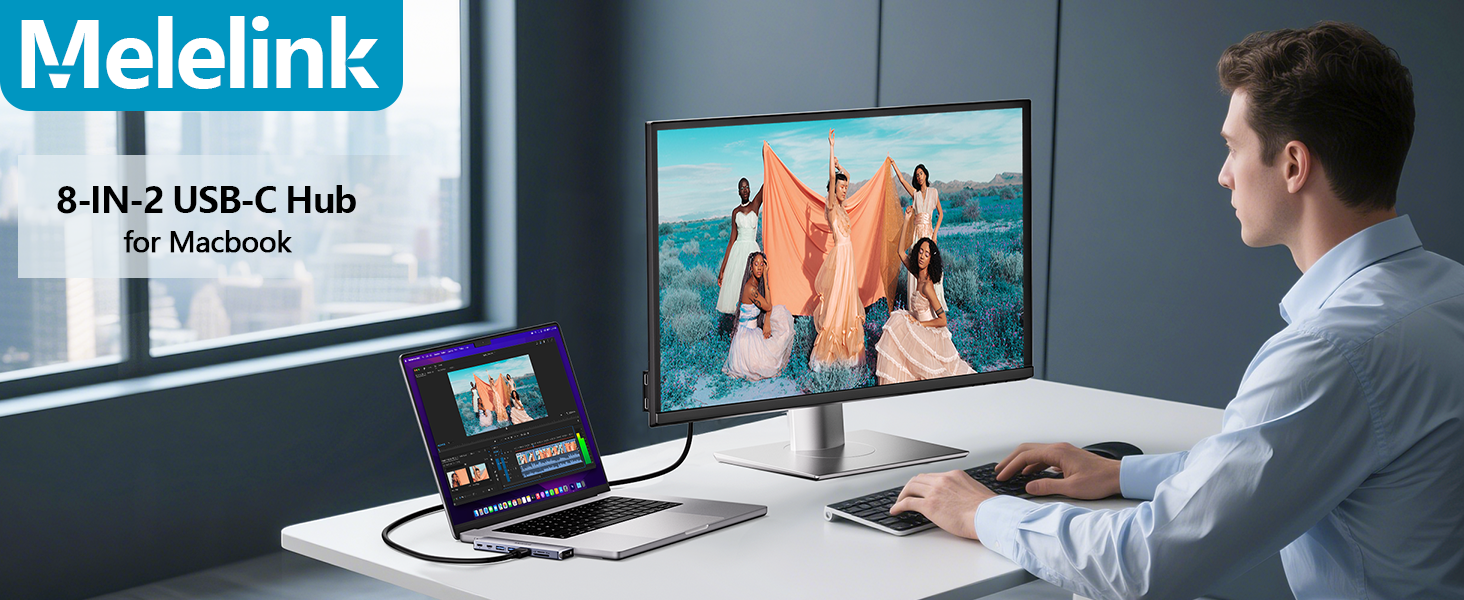 USB C Hub usb Adapter for MacBook Pro Air Dongle