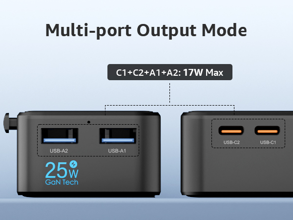 “Air” Universal Travel Adapter. Power your journey, connect the world.
