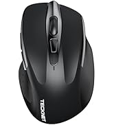 TECKNET Wireless Mouse (2.4G & BT5.0/3.0) Silent Mouse 4800 DPI Computer Mouse 8 Buttons Bluetoot...