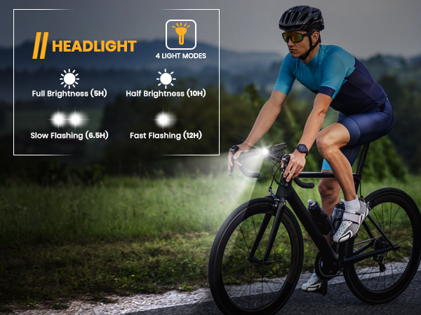 4 light modes front light