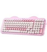 YUNZII C98 Wireless Mechanical Keyboard with Number Pad,99 Key BT5.0/2.4G/USB-C Hot Swap Gasket M...