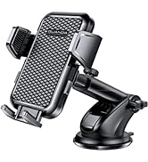 3-in-1 Car Phone Holder, Strong Suction Phone Mount for Windshield/Dashboard/Desk, Hands Free Das...