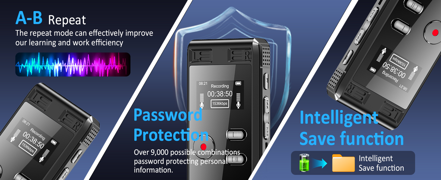 evp recorder ghost hunting, dictaphone, recording devices discrete, tape recorder portable mini