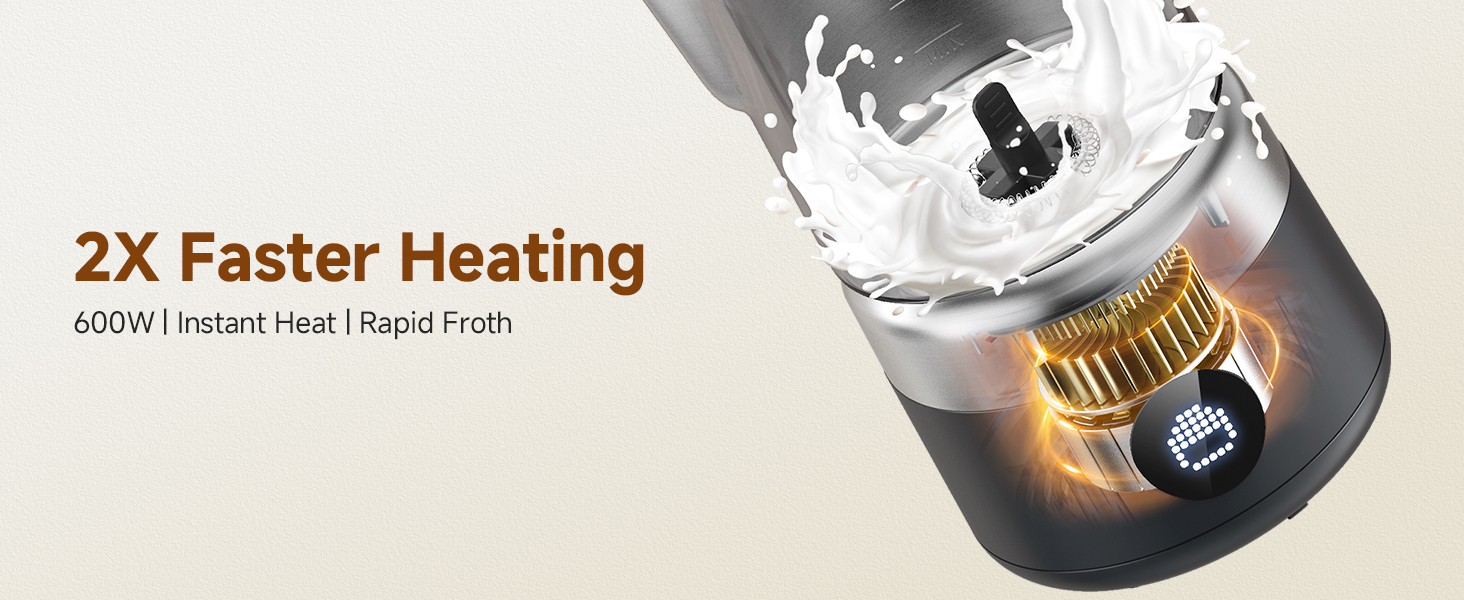 milk frother and steamer