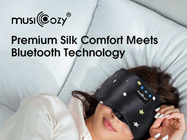bluetooth sleep eye mask mulberry headphones sleeping wireless travel side sleepers holiday gifts