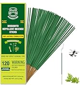KICKOUTOR Mosquito Repellent Outdoor Patio 120 PCS Citronella Oil Mosquito Incense Sticks Natural...