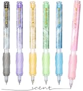 Gel Pens, 6Pcs 0.5mm Black Ink Pens,Soft Scented Macaroon Barrels Pen, Quick Dry Black Ink Pen fo...