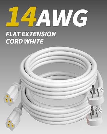 Flat extension cord
