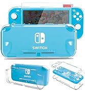 Switch Lite Case with HD Screen Protector for Nintendo Switch Lite, Full Protection Grip Cover Cl...