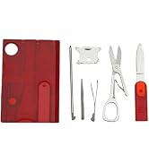 Black Outdoor Survival Bottle Opener Card Multi Tool Outdoor Barbecue Knife Camping Tool Hiking L...