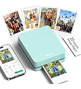 Nelko Photo Printer, PP01 Color Mini Portable Printer, Instant Smartphone Inkjet Printer, Sticky-...
