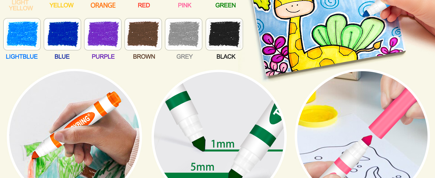 washable markers