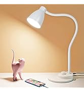 BOHON LED Desk Lamp with USB Charging Port, 3 Color Modes Dimmable Reading Lamp, Auto Dimming Tas...