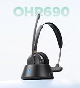 wireless headset with mic for work