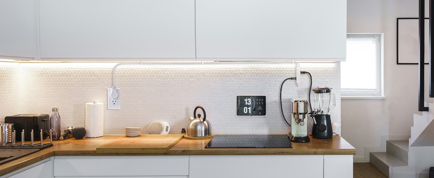 Extension Cord with 360° Flat Plug