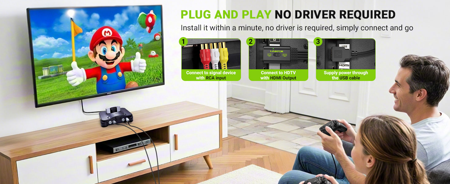 RCA to HDMI Converter