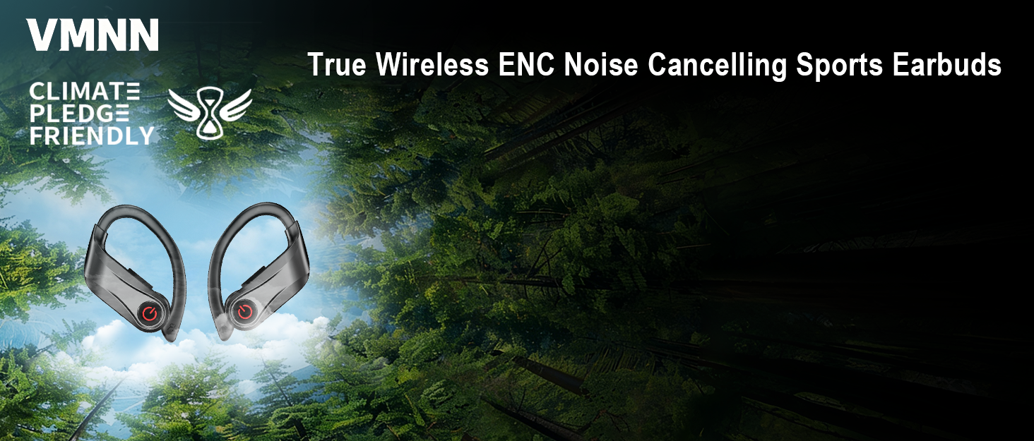 True Wireless ENC Noise Cancelling Sports Earbuds