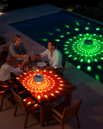 Floating Pool Speaker with Lights