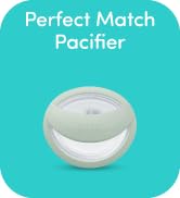 NUK Perfect Match Silicone Newborn Pacifier, for Ages 0-6m, 4 Pack, Green &amp; White