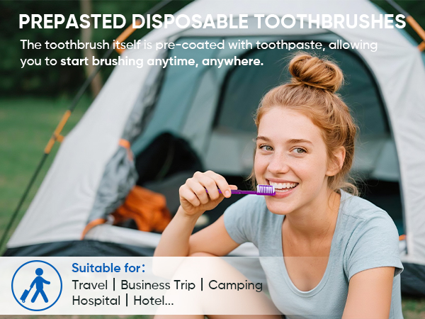 disposable toothbrushes with toothpaste