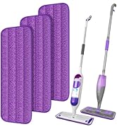 IOPRETTY Reusable Mop Pads for Swiffer PowerMop - 3 Pack Wet Dry Microfiber Pad Refills for Floor...