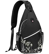 MOSISO Crossbody Sling Backpack, Portable Travel Hiking Daypack Chest Sling Bag Casual Daypack On...