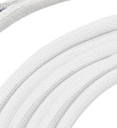 white cable sleeve cord protector cable protector wire protector cable management sleeve wire loom