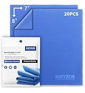 20 Pack Microfiber Glasses Cleaning Cloths - Glasses Wipes Ultra Soft &amp; Reusable Eyeglass Lens Cl...
