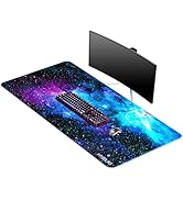 Mydours Extended Mouse Pad, 44" x 20" Extra Large Mat XXL, Gaming Mouse Pad with Non-Slip Rubber ...