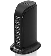 6-Port USB Wall Charger Desktop Charging Station Quick Charge 2.1,Compatible with lphone 13, 12, ...