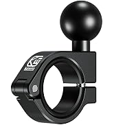 BRCOVAN Aluminum Alloy Handlebar Clamp Mount Base with 1'' TPU Ball, Fit on 0.875''/1''/1.125''/1...