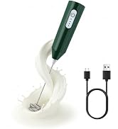 Puraville Rechargeable Milk Frother Handheld, 3 Speeds Whisks Electric Drink Mixer, Type-C Chargi...