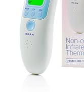 Berrcom Forehead Thermometer for Adults and Kids, Non Contact Infrared Thermometer for Object