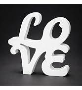 Love Signs Wooden Blocks Valentines Day Decorations V-Day Gift Freestanding Romantic Table Sign L...