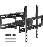 MOUNTUP UL Listed TV Wall Mount, Full Motion TV Wall Mount for Most 26-65 Inch Flat/Curved TV Fit...