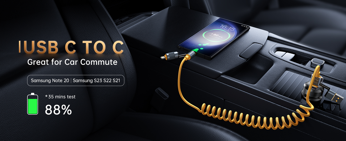 coiled lightning cable