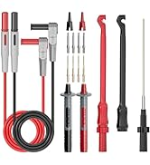 Goupchn Multimeter Automotive Test Leads Kit with Wire Piercing Clip Puncture Probes 4mm Banana P...