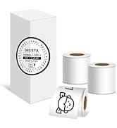 ORGSTA White Self-Adhesive Thermal Paper, Printable Sticker Paper for ORGSTA S002 Portable Sticke...