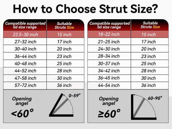 How to Choose Strut Size? We can teach customers