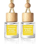 HoogaLife Car Air Freshener Diffuser 2 Pack Hanging Pistachio Salty Caramel Car Air Freshener for...