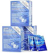 SinuAir Saline Packets for Sinus Rinse - Premixed Salt Solution Powder for SinuPulse Elite System...
